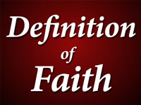 Pastor John S. Torell - sermon on THE DEFINITION OF FAITH - Resurrection Life of Jesus Church: Carmichael, CA - Sacramento County