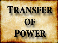 Pastor John S. Torell - sermon on TRANSFER OF POWER - Resurrection Life of Jesus Church